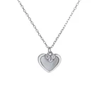 Heart S925 Silver Necklace For Women And Girls In Luxury Fashion Heart Shaped Shell Ocean Necklace