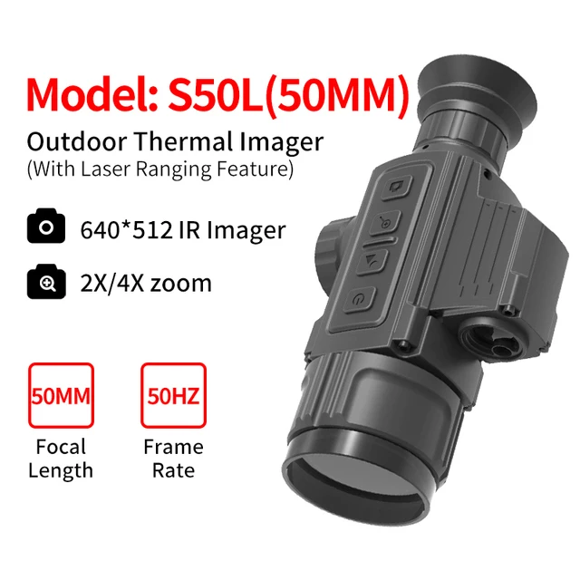 640*512 Monocular Hunting Cooled Thermal Imager Laser Range Thermal