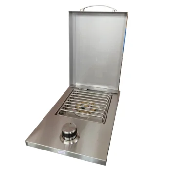 S02 drop-in stainless steel single side burner with Brass burner outside