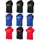Vest Custom Name Printing Logo Men Vest Sleeveless Hoodie Hooded Sweatshirt Short Sleeve Basketball Hoodies Sets