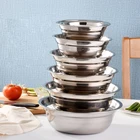 Mixing Bowl Set Stainless-Steel Mixing Bowls Set Of 6 Mixing Food Salad Bowl