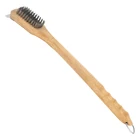 Wood Grill BBQ Wood Cleaning Brush Stainless Steel Grill Accessories Wood Grill Brush
