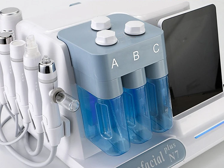 Aqua Facial Skin Analyzer Micro Hydro Dermabrasion Machine N7 Hydrogen-Oxygen Hydra Aqua Facial Cleansing Dermabrasion Machine