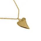 Heart Heart Necklace 925 Silver Heart Shaped Women 925 Sterling Silver Gold Heart Necklace Smooth Surface