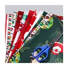 No MOQ 5 Pieces Christmas DIY Craft Christmas Homespun Patchwork Sewing Quilting Plaid Fabric