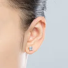 Earrings Drop Earrings Silver 925 Gem Earrings For Women 925 Sterling Silver Zircon Earrings