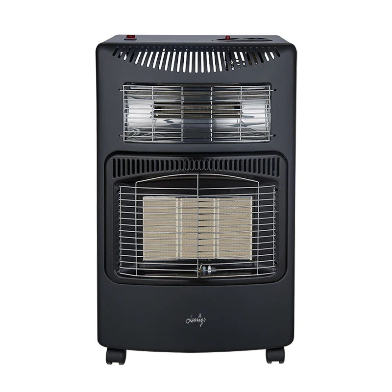 product high quality 3 in 1 gas electric heater with fan 3 ceramic plates indoor portable gas heater with ce certification-14
