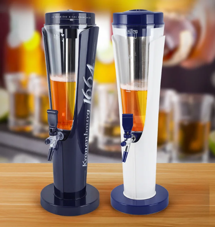 Factory Wholesale 3 Liter Bottoms Up Beer Dispenser Draft Beer Tower