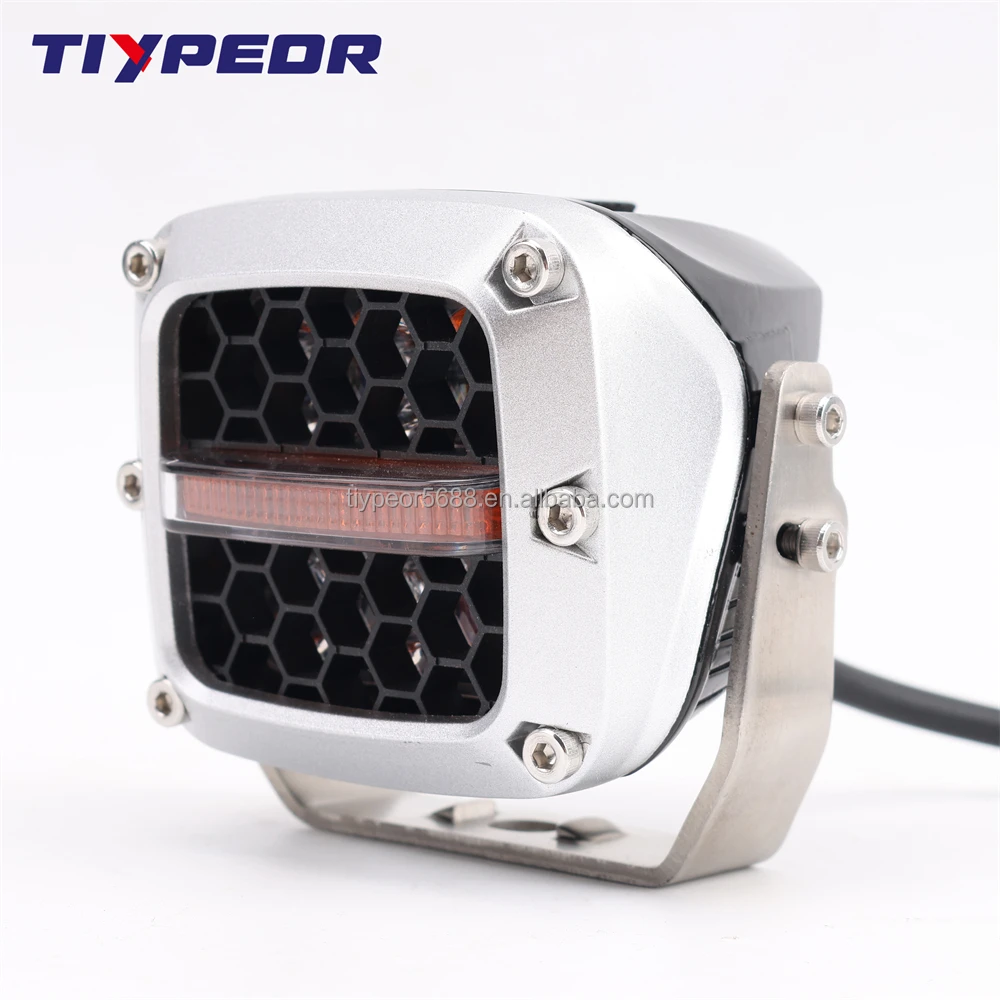 product tiypeor super bright flush mount led work lamp 12v spot 4x4 60w work light 4 mini work light for motorcycle truck boat trailer-9