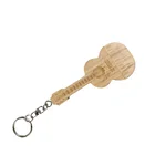 Usb Flash Drive Hot Selling Wooden Guitar Shape USB Flash Drive Customizable USB Flash Drive