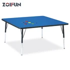 School Plywood Table Top Safety Plastic Edge Banding Cheap School Furniture Students Kids Table For School