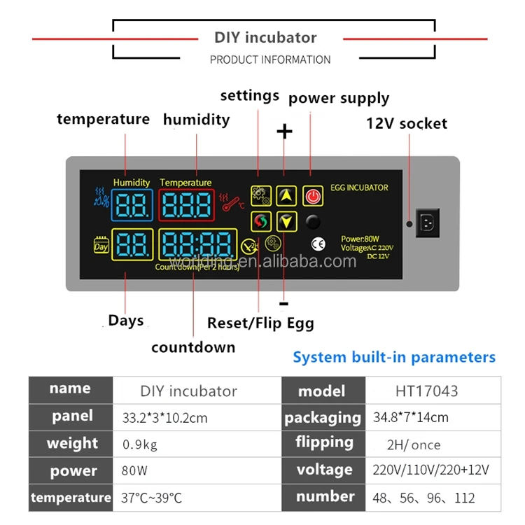 Humidity Sensor Exhaust Fan, DIY, 220, incubation equipment - detail 24
