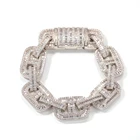 Jewelry Design Christmas Jewelry Pig Nose CUBAN CHAIN BRACELET 15mm New Design Ins Hip Hop Men's Bracelet