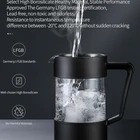 Heat-resistant Food grade Eco-friendly modern french press coffee press bpa free