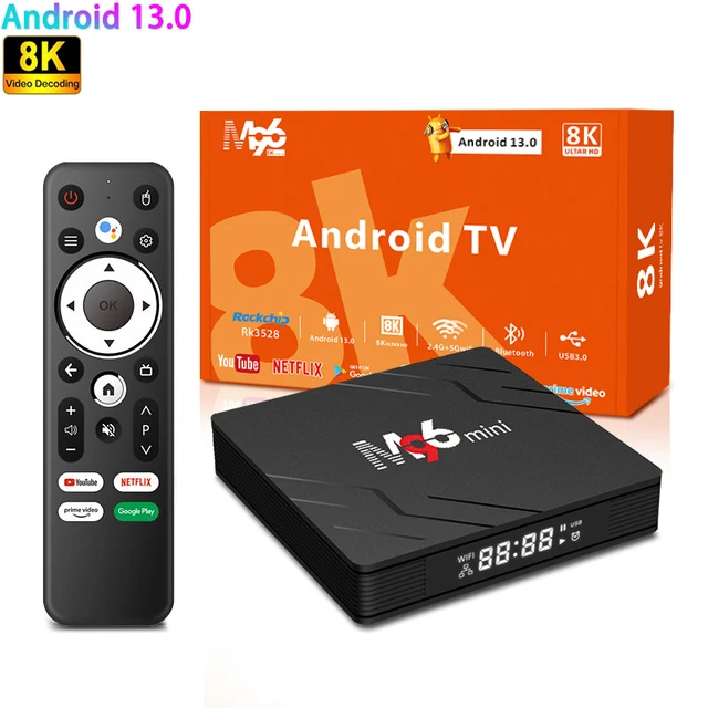 Tripsky M96mini Smart Tv Box BT5.0 WiFi6 16G 32G 64G 128G Dual WIFI 8K Set Top Box Android 13 Smart Tv Box Android
