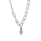 Necklace Chain Bear Design Cuban Exquisite Jewelry Clavicle Necklace Hip Hop Sweater Chain