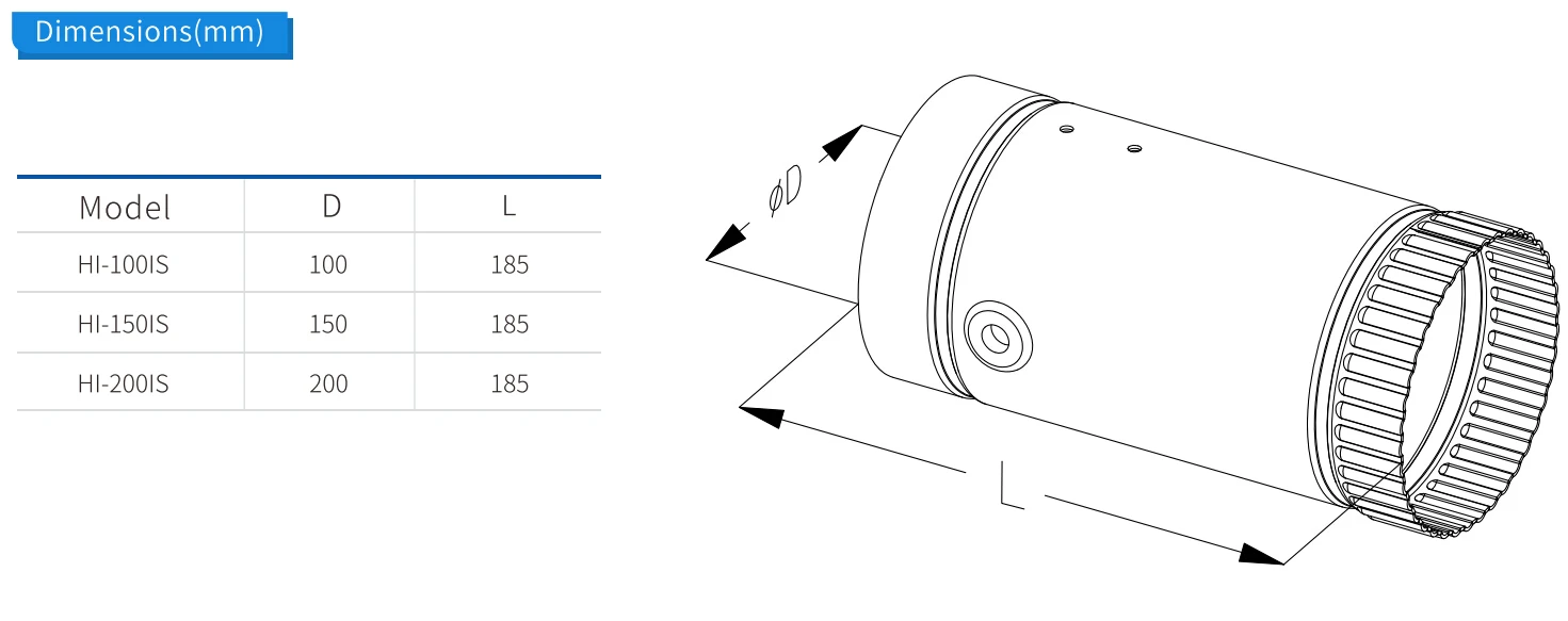 Inline Duct Booster Fan, Stainless, Steel - detail 10