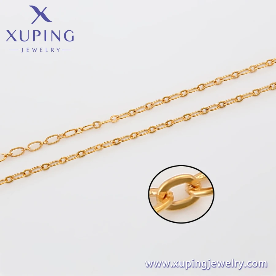 A00919643 xuping jewelry 18K gold color fashion simple necklace women chian necklaces