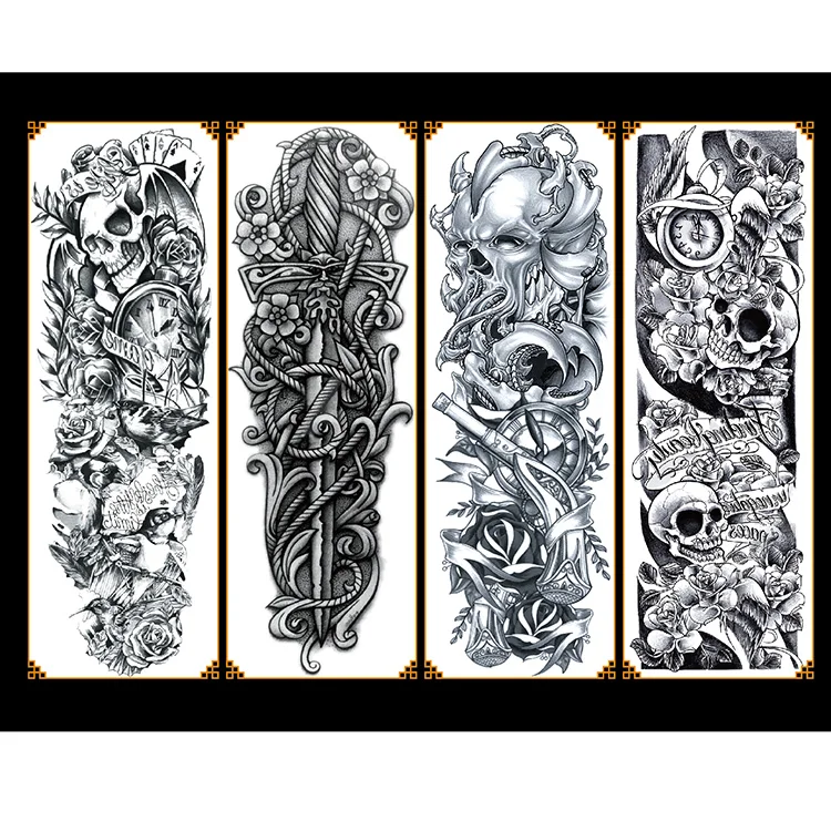 vacío Dar una vuelta audible Tatuaje Temporal Para Hombre Y Mujer,Manga Media De Brazo,Estampado De  Halloween - Buy Tatuaje Temporal,La Manga Del Brazo Del Tatuaje,Los Hombres  Tatuaje Product on Alibaba.com