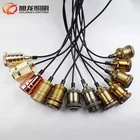Lamp Socket Pendant Lamp Socket Lamp Holder E27 Base Bulb Socket Pendant Light Fabric Cord