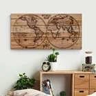 Art Wall Decor Art Custom Laser Carved World Map Wood Wall Art Decor For Living Room