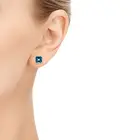 Earring 14k Gold Stud Earrings Earrings Earring 14k Gold London Blue Topaz Stud Earrings For Women