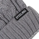 Womens Fur Woven Women Beanies New Womens Cuffed Knit Beanie Fur Pom Pom Cable Knit Beanie Hat With Custom Woven Patch