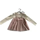 Girl Top Selling Beautiful Girl Dresses Ruffled Long Sleeve Children Girl Dress