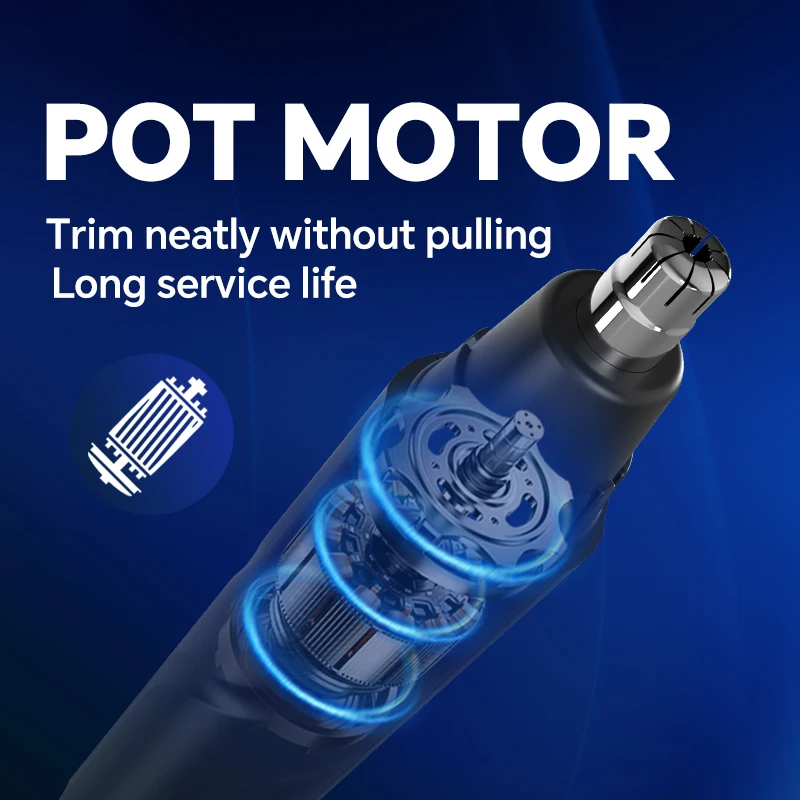 Portable Rechargeable Electric Push Shear Durable Plastic Four-in-One Nose Hair Trimmer Set for Home Salon Car RV Garage Use supplier