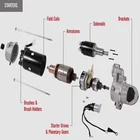 Car Starter Motor Car Starter 12v 9t 1.3kw Cw For EFI Red Flag 100 CSV081009 Motor