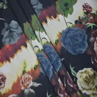 Printed Cotton Fabric Fabric Free Sample Custom Digital Printed Floral 100 Jersey Cotton Fabric
