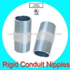 Steel Pipe Fittings Rigid Conduit Nipple Electrical Metal Steel Tube Nipples Pipe Fittings