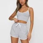 Women Tank Women Hot Sale Custom Sportswear Plain Blank Women Grey Tank Top Gym Sport Set Women Sexy Sport Tank Top