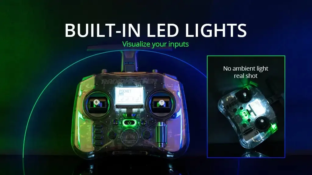 Radiomaster Pocket 2.4GHz CC2500/ELRS Portable Small Size Foldable Antenna Remote Control for Fpv Drone Racing Car 7