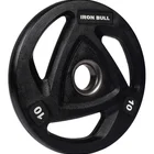 Weight Iron Weight Plate Iron Bull Popular Tri-Grips Rubber Gym Weight Plates