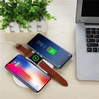 Mobile Phone Wireless Charger Sensor Watch Mobile Phone Headset 3 In 1 Fast Wireless Charger