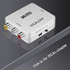 To Av Mini VGA To AV RCA Audio Converter With Audio