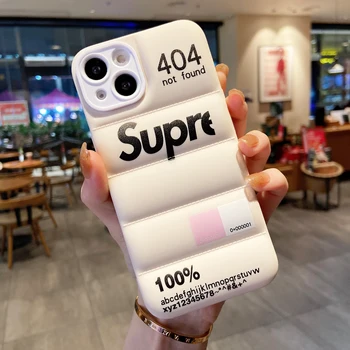 For iPhone puffer phone case custom 2 in 1 mobile cell soft TPU puffer phone case suitable for for iphone 13 phone case
