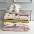 Set Custom Printed Cheap Muslin Baby Swaddle Wrap Set Blanket