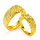 Ring Rings Gold 18k Wholesale Custom Plated Golden Copper Ring Wedding Set Women Rings Gold 18K