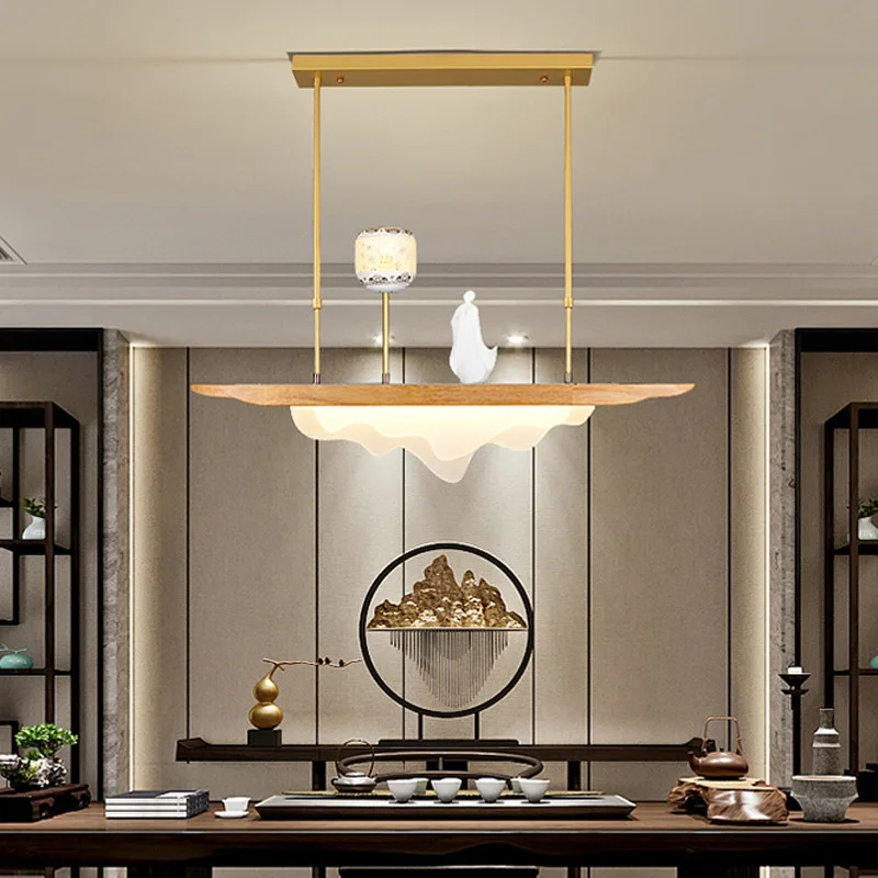 Creative Design Indoor Modern Coffee Shop Restaurant Acrylic Aluminum Simple Led Chandeliers Pendant Light