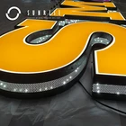 SUNRISE SIGN Manufacturer Custom Store Front Electronic Signs Outdoor Ice Cream Business LED Signs Letters