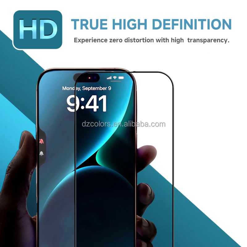 product hot selling best quality silk printing hd privacy matte tempered glass protector for iphone 17 pro promax screen protector-3