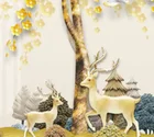 Art Crystal New Arrival Metal Frame Wall Picture Wall Art Print Crystal Porcelain Glass Painting