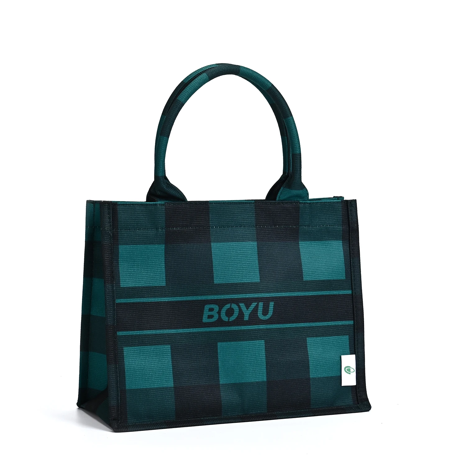 Reusable Printed RPET Bags Outdoor Travel Shopping RPET Bags Large Capacity Linen Tote Bags Custom Prints supplier