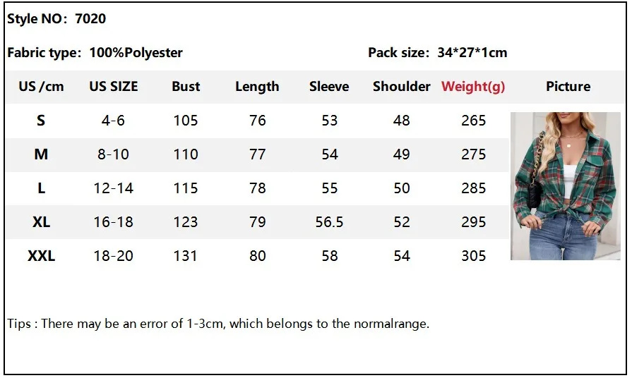 t4666秋冬跨界欧美女装新款休闲时尚宽松格子口袋衬衫女