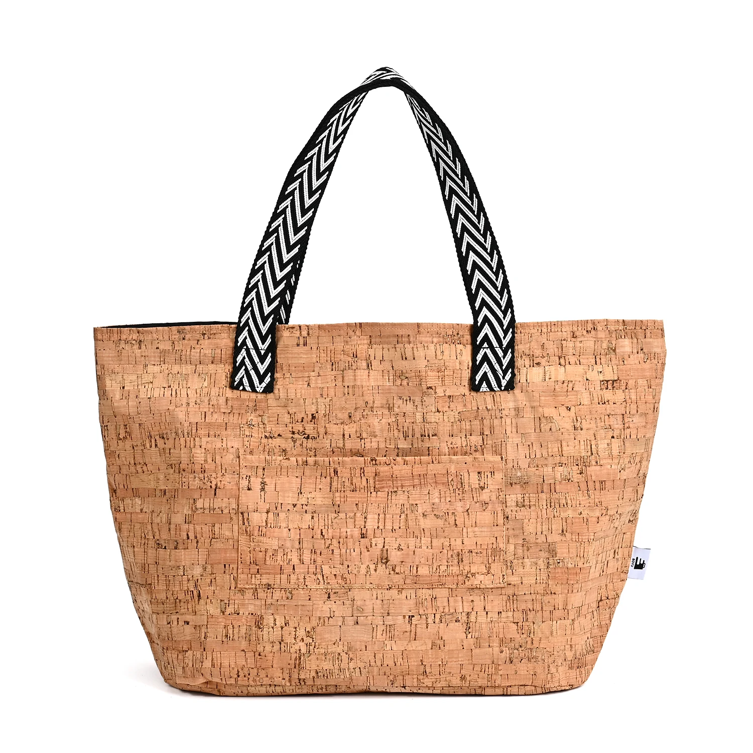 Eco-friendly Natural Cork Wood Tote Shopping Bag Portugal Cork Handbags Cork Recyclable Shopping Bag Waterproof Makeup Bag factory