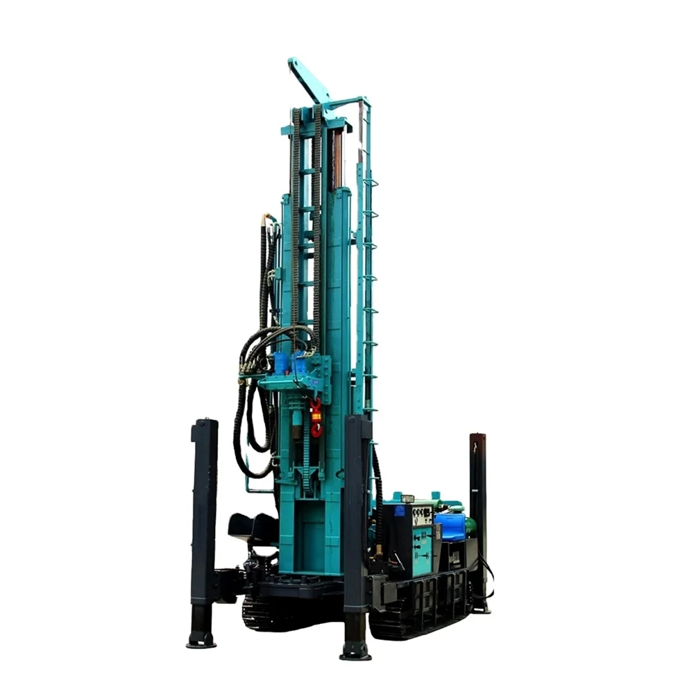 High Quality 450m Hydraulic Crawler Water Well Drilling Rig Machine Forag Rotary Drilling Rig with Pump Engine