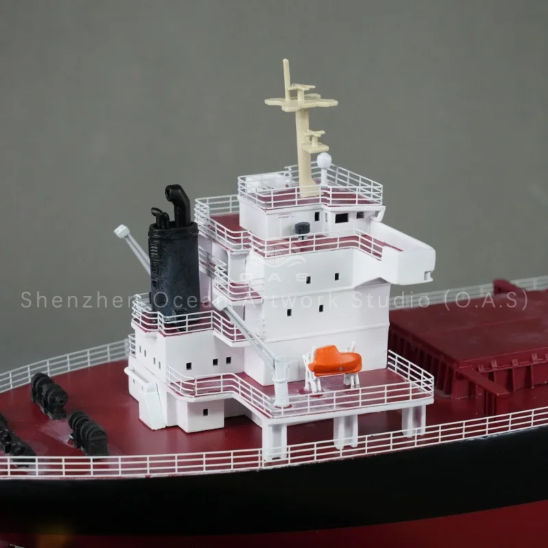 Discover Haiyifang’s premium bulk carrier model—your ideal pick for DNV - certified ship hull structure displays, ship part demonstrations, and shipbuilding education. Meticulously crafted to mirror real - world vessel details, it showcases accurate hull contours, detachable component designs, and authentic structural layouts. Perfect for maritime classrooms, shipyard exhibitions, and collector shelves, this model vividly illustrates shipbuilding principles and DNV’s strict quality standards. A standout gift for naval architects, shipping enthusiasts, and industry professionals, it blends educational value with exquisite craftsmanship.Amber@vesselmodel.com Tel: +86 18038048785