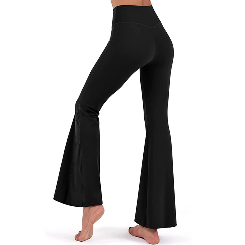 New Product Wholesale Sports Peach Hip Fitness Yoga Leggings Plus Size Flared Yoga Pants Plus Size Women's Pants